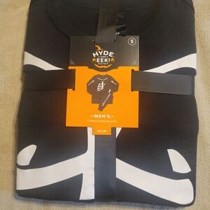 Hyde & Eek! Men's Black and White Pajama Set Skeleton Size Small